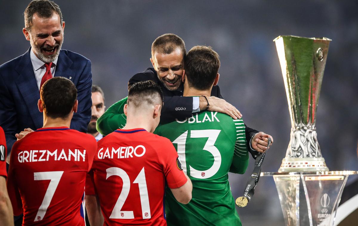 Jan Oblak, Aleksander Čeferin | Foto Getty Images