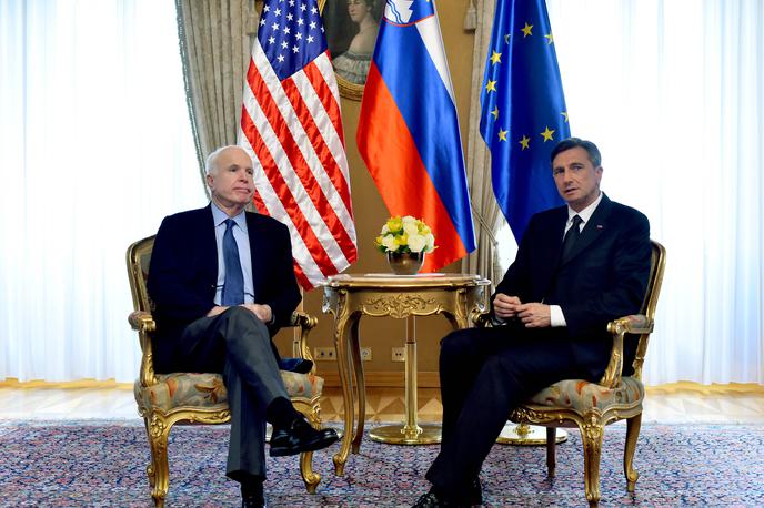 John McCain v Sloveniji | Foto STA