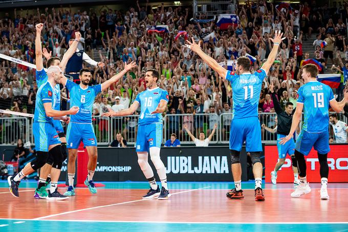 Slovenija : Iran, slovenska odbojkarska reprezentanca | Foto: Matic Klanšek Velej/Sportida