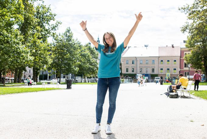 "Vedno govorim, kako rada imam Ljubljano in kako všeč mi je tukaj." | Foto: Vid Ponikvar/Sportida