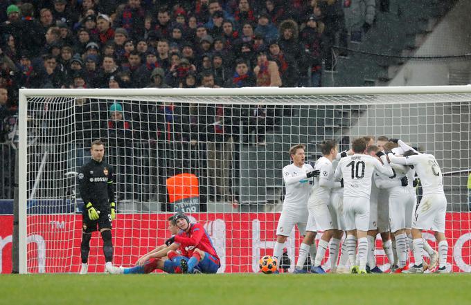 Viktoria Plzen se je veselila pomembne zmage v Moskvi proti CSKA, za katerega Jaka Bijol ni igral. | Foto: Reuters