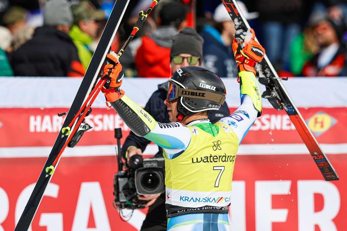 Žan Kranjec je bil marca v Kranjski Gori peti in četrti. | Foto: STA/Katja Kodba