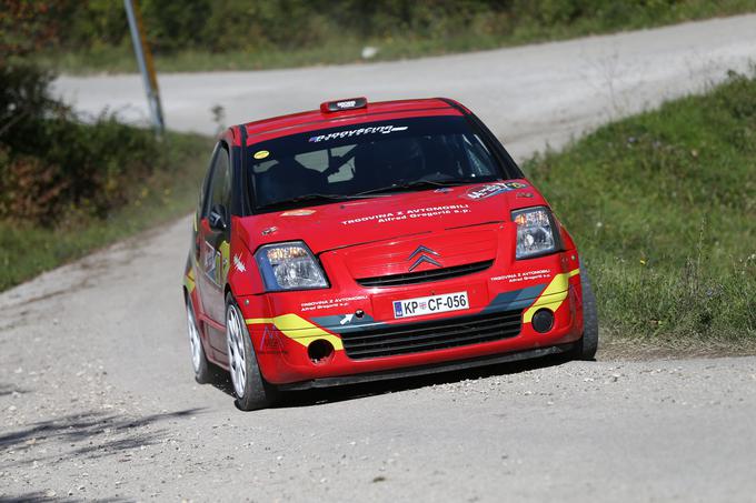 Vrhunski časi do odstopa - Marko Grossi in sovoznik David Kavčič (citroen C2 R2) | Foto: Gregor Pavšič