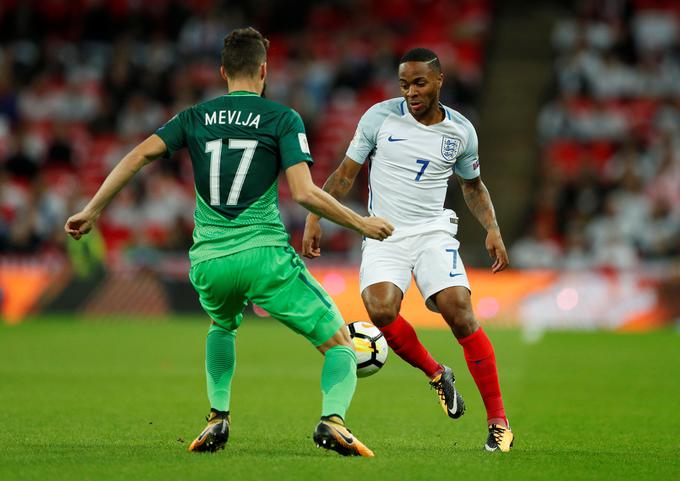 Raheem Sterling se je v karieri pomeril tudi proti Sloveniji. | Foto: Reuters