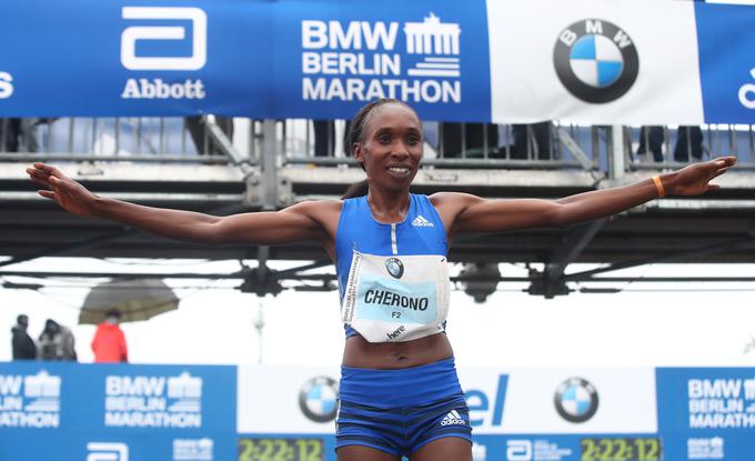 Gladys Cherono je drugič v karieri slavila v Berlinu. | Foto: Reuters