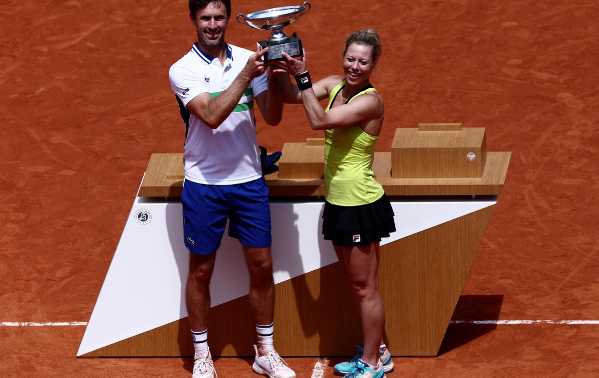 Edouard Roger-Vasselin, Laura Siegemund | Edouard Roger-Vasselin in Nemka Laura Siegemund sta zmagovalca turnirja mešanih dvojic na teniškem odprtem prvenstvu Francije v Parizu. | Foto Reuters