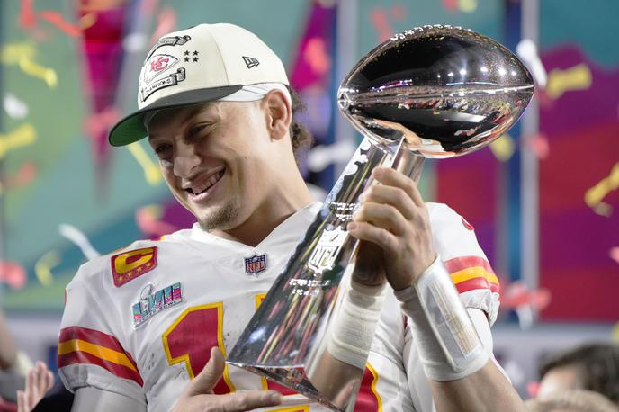 Kansas City Chiefs Patrick Mahomes | Patrick Mahomes se drugič veseli osvojitve lige NFL. | Foto Guliver Image