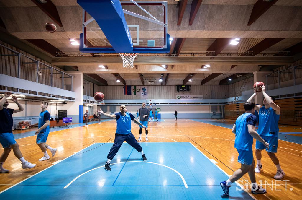 trening slovenska košarkarska reprezentanca