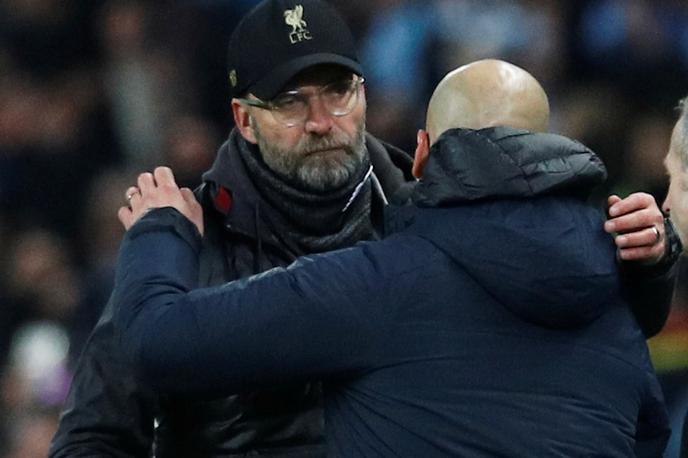 Guardiola Klopp | Jürgen Klopp je moral prvič v tej sezoni na Otoku priznati poraz. | Foto Reuters