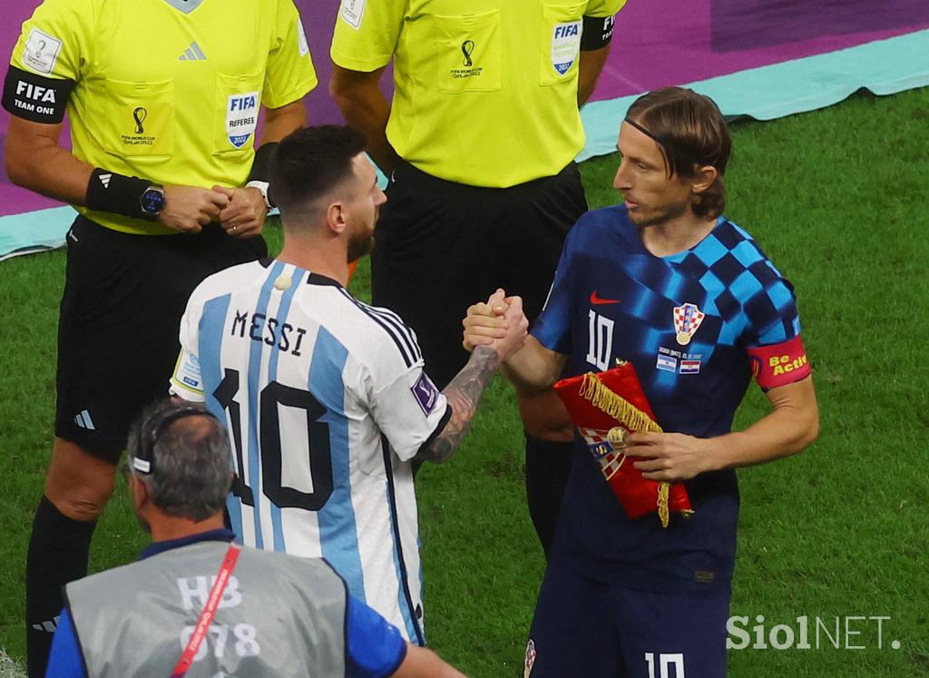 Argentina : Hrvaška Luka Modrić Lionel Messi Katar 2022