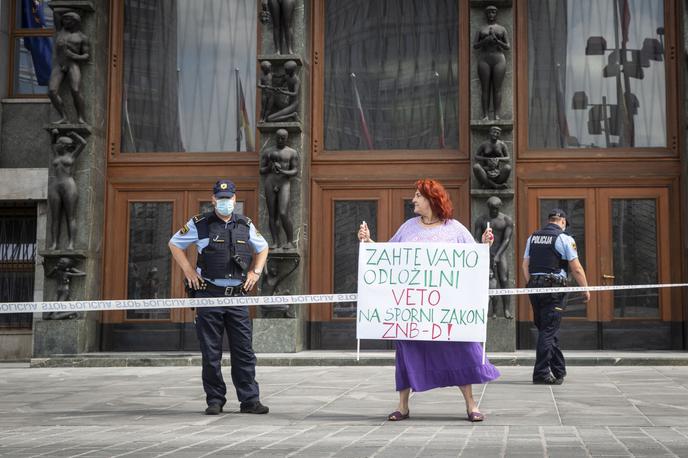 Shod nasprotnikov zakona o nalezljivih boleznih ZNB-D. Anticepilci nasprotniki cepljenja obvezno cepljenje | Foto Bojan Puhek