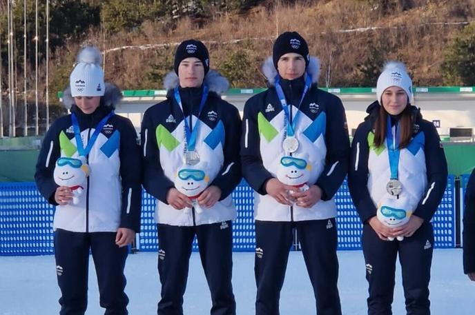 Nordijski kombinatorci | Aljaž Janhar, Tia Malovrh, Teja Pavec in Lovro Percl Seručnik | Foto SK Triglav Kranj