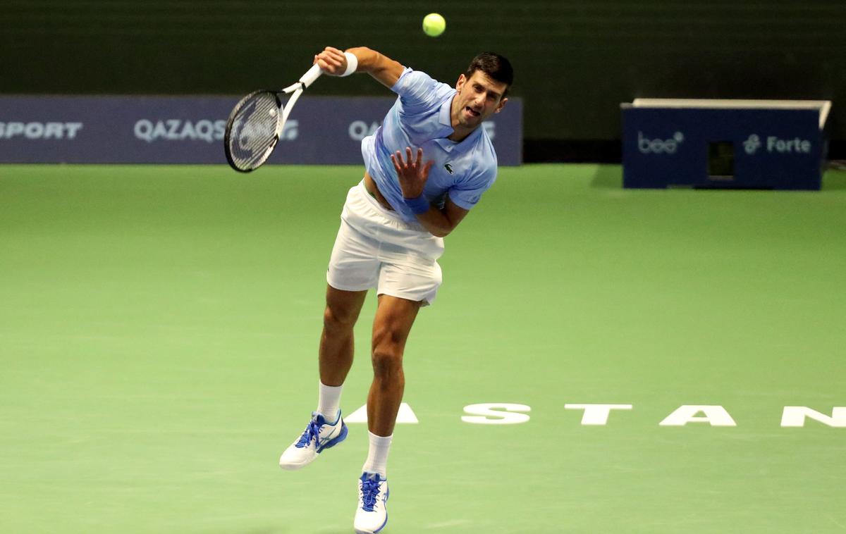 Astana Novak Đoković | Novak Đoković se bo v finalu Astane boril za svoj jubilejni 90. naslov. | Foto Guliver Image