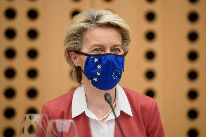 Ursula von der Leyen | Predsednica Evropske komisije Ursula von der Leyen je danes na Brdu pri Kranju izrazila pričakovanje, da bo Slovenija kar najhitreje imenovala evropska delegirana tožilca.  | Foto Nebojša Tejić/STA