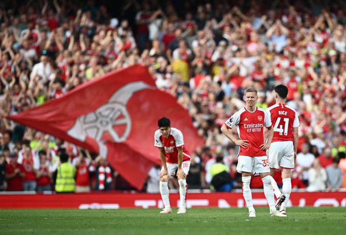 Arsenal, ki ima v zadnjem času velike težave s poškodbami pomembnih igralcev (Martin Odegaard in Declan Rice), je v zadnjem nastopu v gosteh premagal Tottenham.  | Foto: Reuters