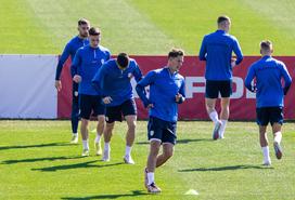 Trening Slovenska nogometna reprezentanca Brdo