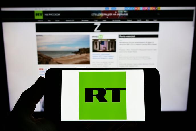 RT Televizija | Ruska televizija RT in tako rekoč vsi njeni portali gledalcem in uporabnikov v Evropi in drugod na Zahodu niso dostopni tako rekoč od začetka vojne v Ukrajini.  | Foto Shutterstock