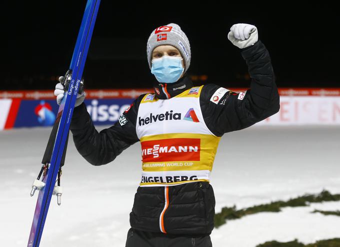 Halvor Egner Granerud je zmagal še na peti tekmi svetovnega pokala zapored. | Foto: Guliverimage/Vladimir Fedorenko