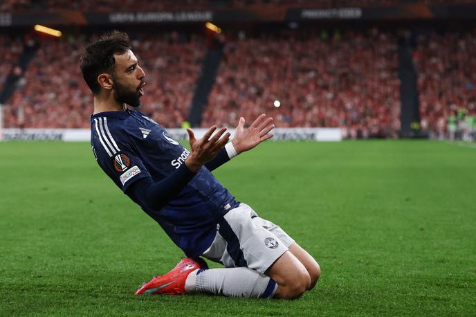 Manchester United Bruno Fernandes | Bruno Fernandes je z bele točke zadel za vodstvo Uniteda z 2:0. | Foto Reuters