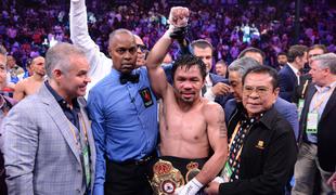 Manny Pacquiao pri 40 letih znova svetovni velterski prvak