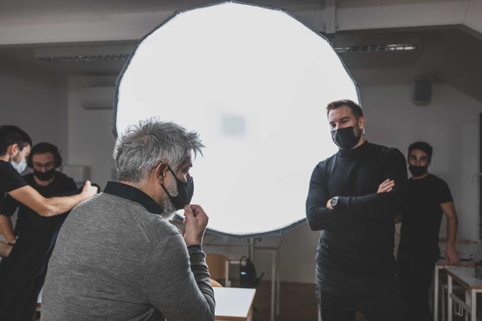 Sebastian Cavazza, dramski igralec, režiser Nejc Levstik in ustvarjalci filma | Foto: 