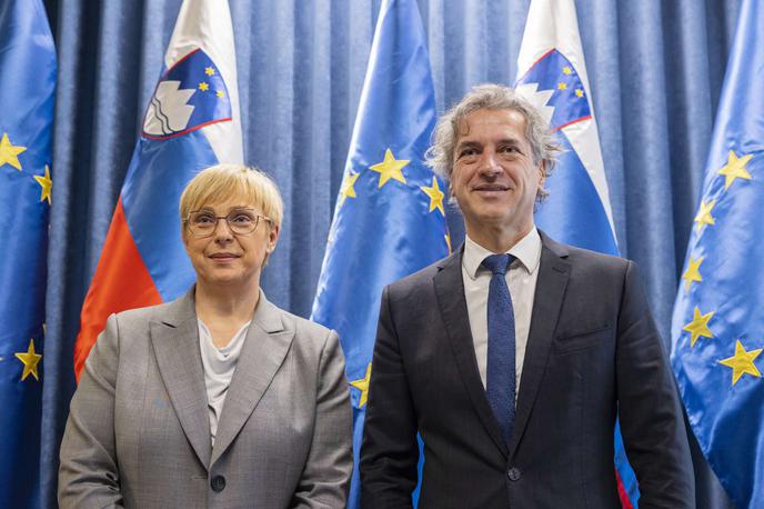 Nataša Pirc Musar in Robert Golob | Nataša Pirc Musar se ta teden odpravlja na pot v Srbijo in Severno Makedonijo, Robert Golob pa v Avstrijo. | Foto STA