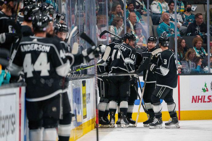 Los Angeles Kings Anže Kopitar | Anže Kopitar je s petim golom potrdil zmago Los Angeles Kingsov. | Foto Reuters