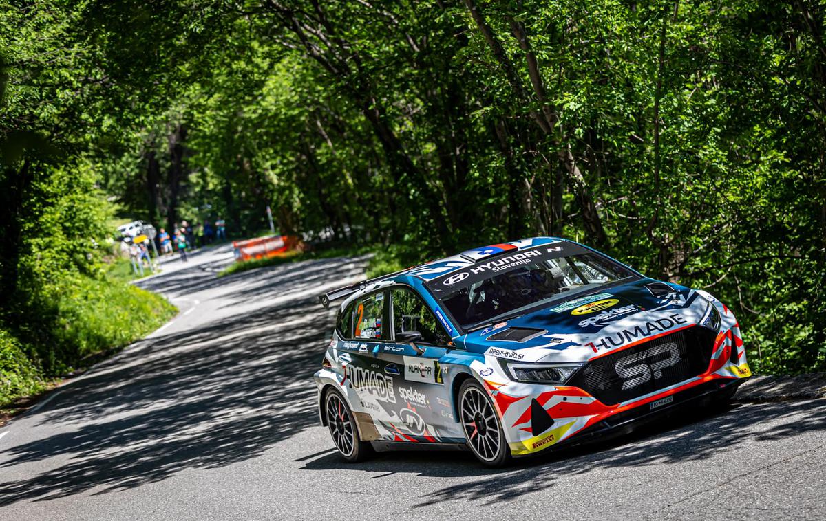 Rok Turk reli Vipavska | Rok Turk in Blanka Kacin (hyundai i20 rally2) sta najbolje začela letošnje državno prvenstvo v reliju.  | Foto Uroš Modlic