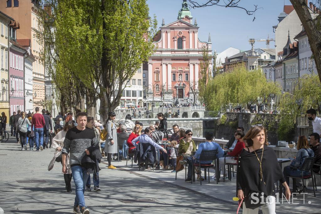 Odprtje gostinskih teras v Ljubljani