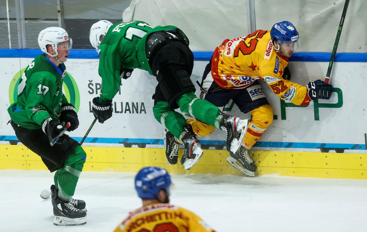 HK SŽ Olimpija - Asiago (finale Alpske lige) | Hokejisti Olimpije vodijo v finalu Alpske lige. | Foto Vid Ponikvar