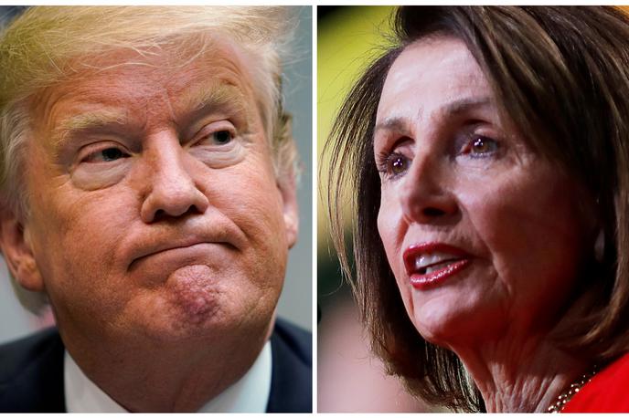 Donald Trump in Nancy Pelosi | Foto Reuters