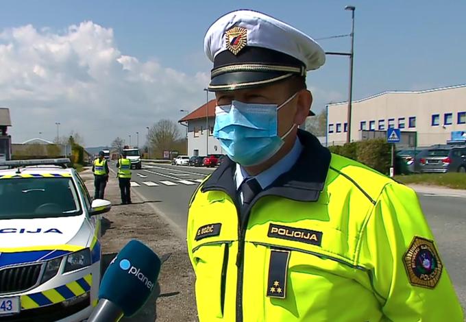 "Vozniki so seznanjeni tako s potekom akcije kot tudi verjetno z lokacijami, kar se rezultira v tem, da je promet umirjen," pravi Borut Božič. | Foto: Printscreen PlanetTV