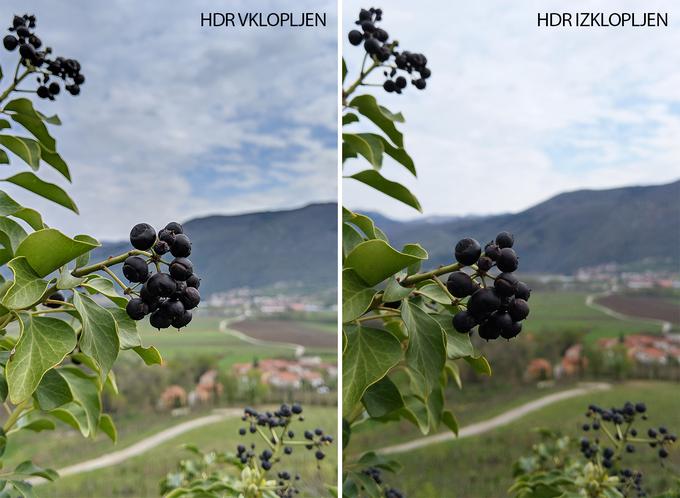 HDR nam pomaga poživiti fotografije in izvabiti več podrobnosti tako iz neba kot iz senc. A včasih nam jo funkcija zagode in ustvari nerealne fotografije. Takrat je priporočljivo, da HDR izklopimo. | Foto: Peter Susič