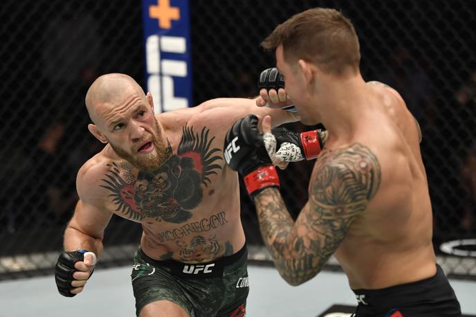 Conor McGregor, Dustin Poirier | Dustin Poirier je McGregorja januarja letos nokavtiral.  | Foto Reuters