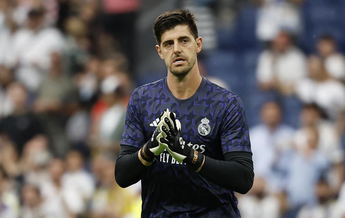 Thibaut Courtois | Real je novi španski prvak. Thibaut Courtois se je po devetih mesecih vrnil na igrišče. | Foto Reuters