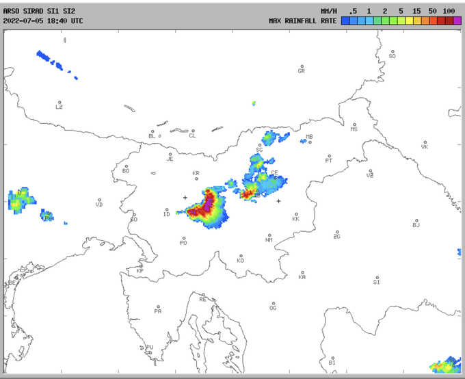 toča neurje | Foto: ARSO Meteo