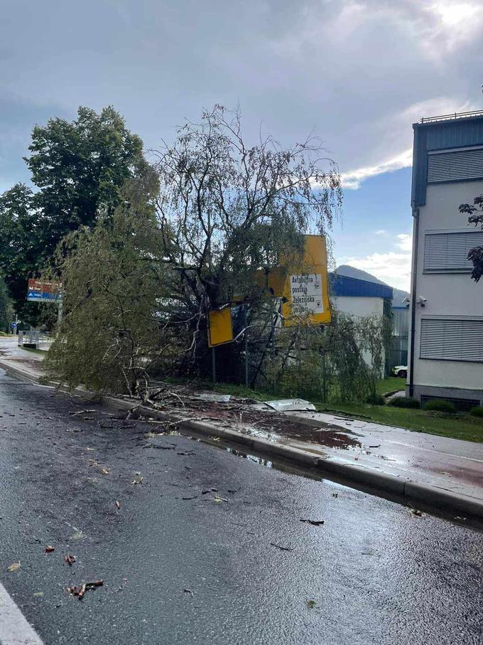 Škoda v Sevnici. | Foto: Uroš Knez