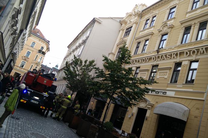 Gasilska akcija v središču Ljubljane | Foto Vid Libnik