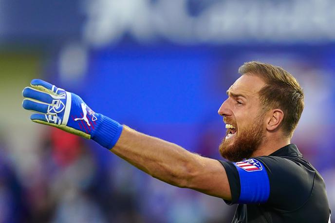 Jan Oblak | Jan Oblak je v sredo proslavljal jubilejno 200. zmago v la ligi. Več jih je v zgodovini kluba zbral le kapetan Koke. | Foto Guliverimage