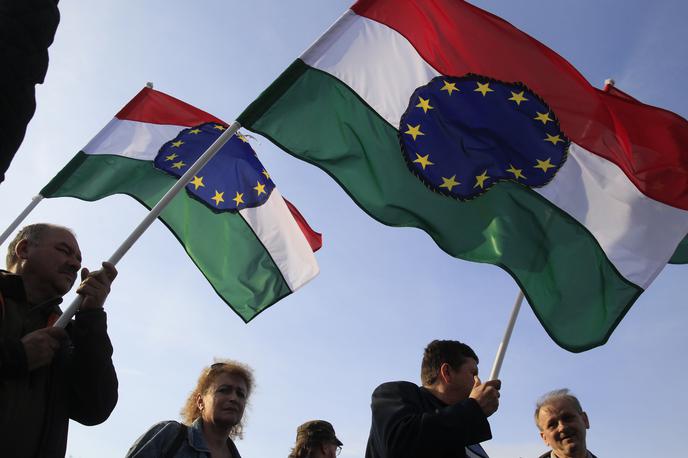 Madžarska | Aprilski protesti proti zaprtju Sorosove univerze v Budimpešti. | Foto Reuters