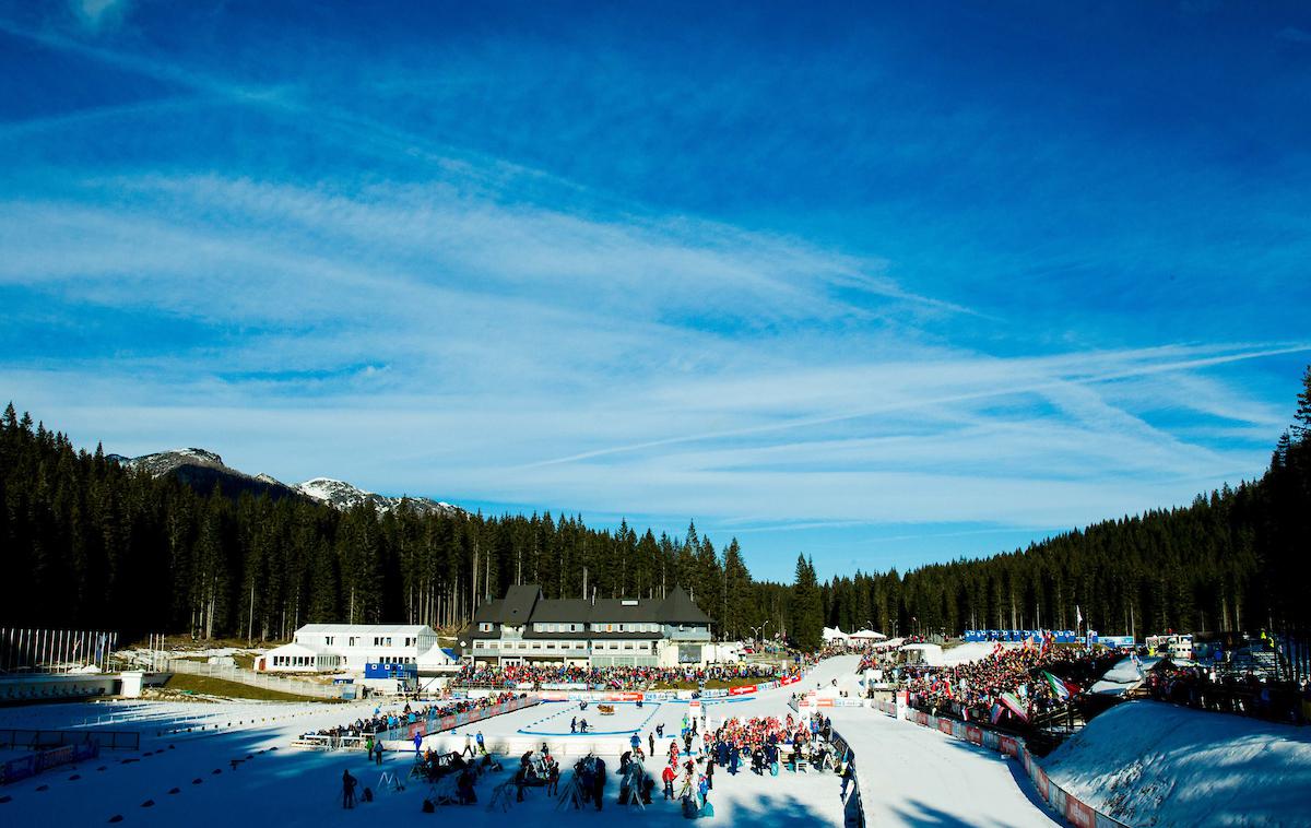 Pokljuka | Pokljuške proge svetovnega pokala so tudi našim biatloncem v celoti na voljo le v času tekem. | Foto Vid Ponikvar