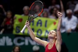 Simona Halep v dveh nizih zmlela Francozinjo, tudi Wozniackijeva ekspresno