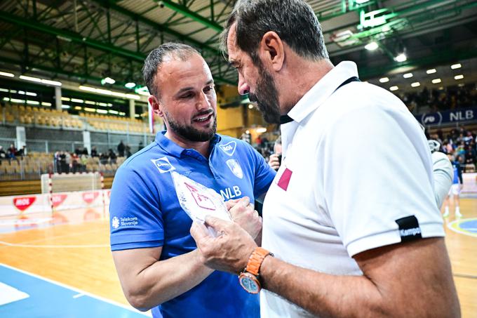 Pozdrav Uroša Zormana in Veselina Vujovića pred tekmo | Foto: www.alesfevzer.com