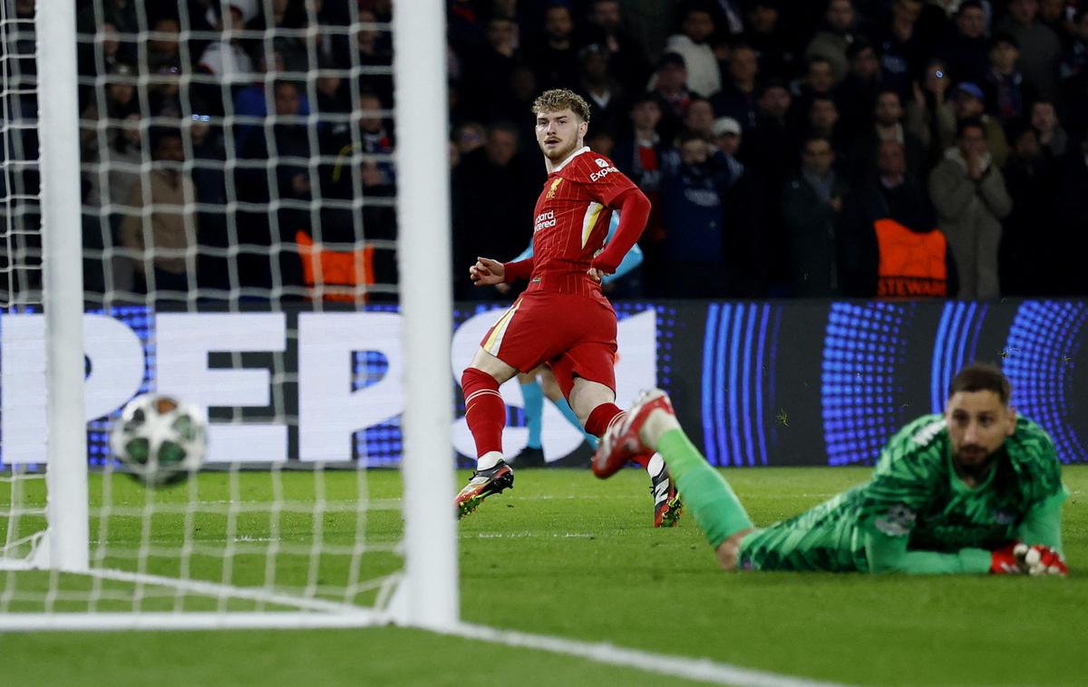 Harvey Elliott, Liverpool | 21-letni vezist Harvey Eliott je junak Liverpoolove zmage v Parizu. | Foto Reuters