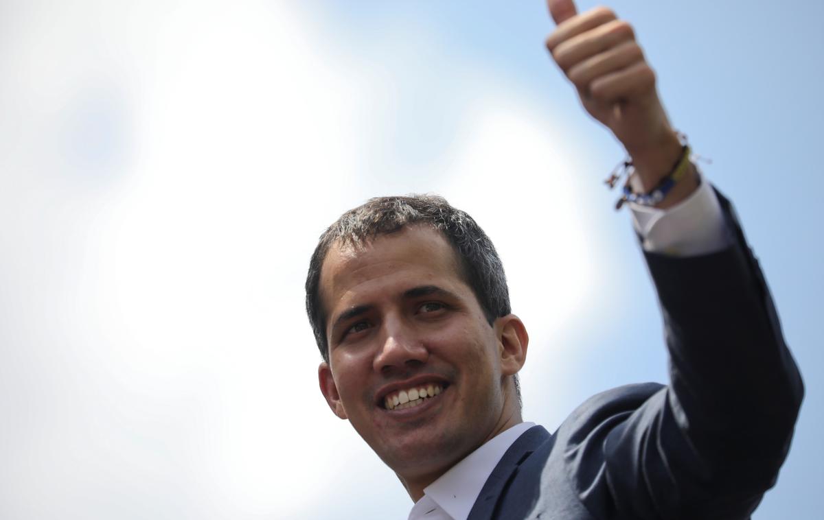 Juan Guaido | Venezuela je danes sporočila, da bo znova preučila diplomatske odnose z evropskimi državami, ki so priznale Juana Guaidoja kot začasnega predsednika Venezuele. | Foto Reuters