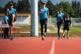 Slovenski skakalci trening Kranj