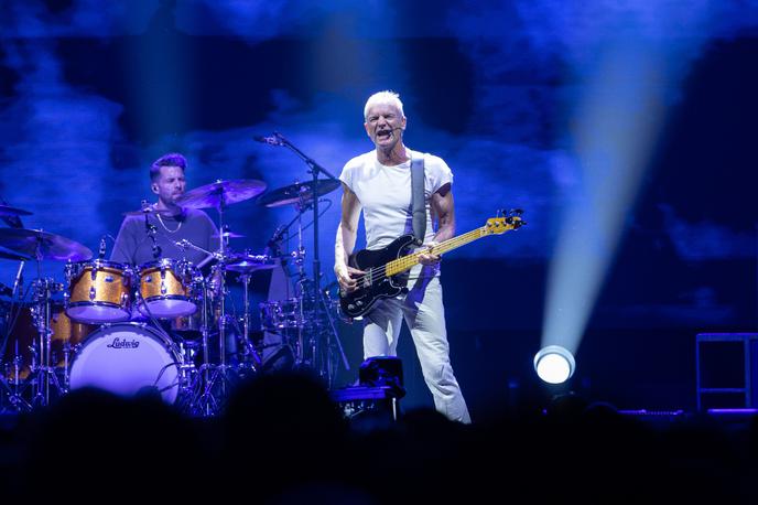 Koncert Sting, Stožice | "Najlepša hvala, Ljubljana! Se vidimo spet!" je zaključil Sting in se v slovenščini zahvalil vsem obiskovalcem. | Foto STA