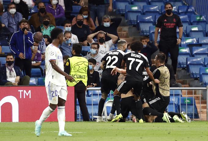 Šerif je jeseni 2021 senzacionalno v ligi prvakov v gosteh ugnal madridski Real z 2:1. | Foto: Reuters