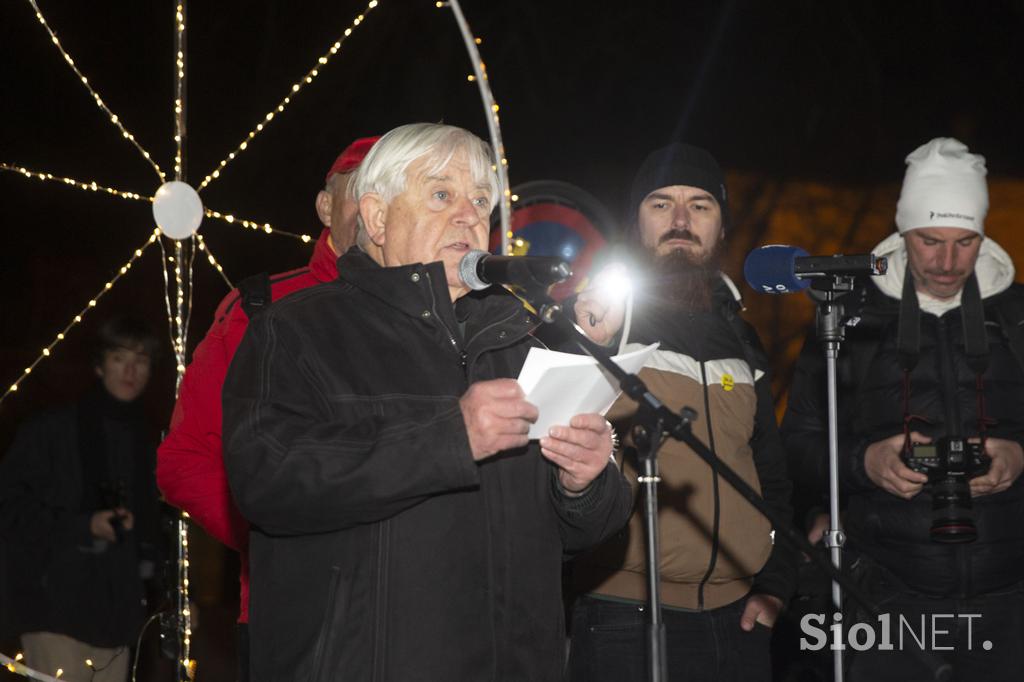 Petkovi kolesarski protesti, Milan Kučan, Matjaž Hanžek