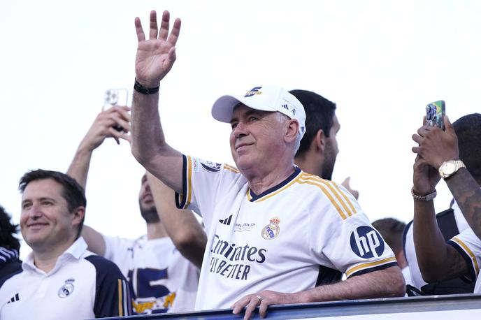 sprejem zmagovalci lige prvakov Real Madrid | Trener madridskega Reala Carlo Ancelotti je dejal, da novopečeni zmagovalci evropske nogometne lige prvakov ne bodo igrali na razširjenem klubskem svetovnem prvenstvu prihodnje leto. | Foto Reuters